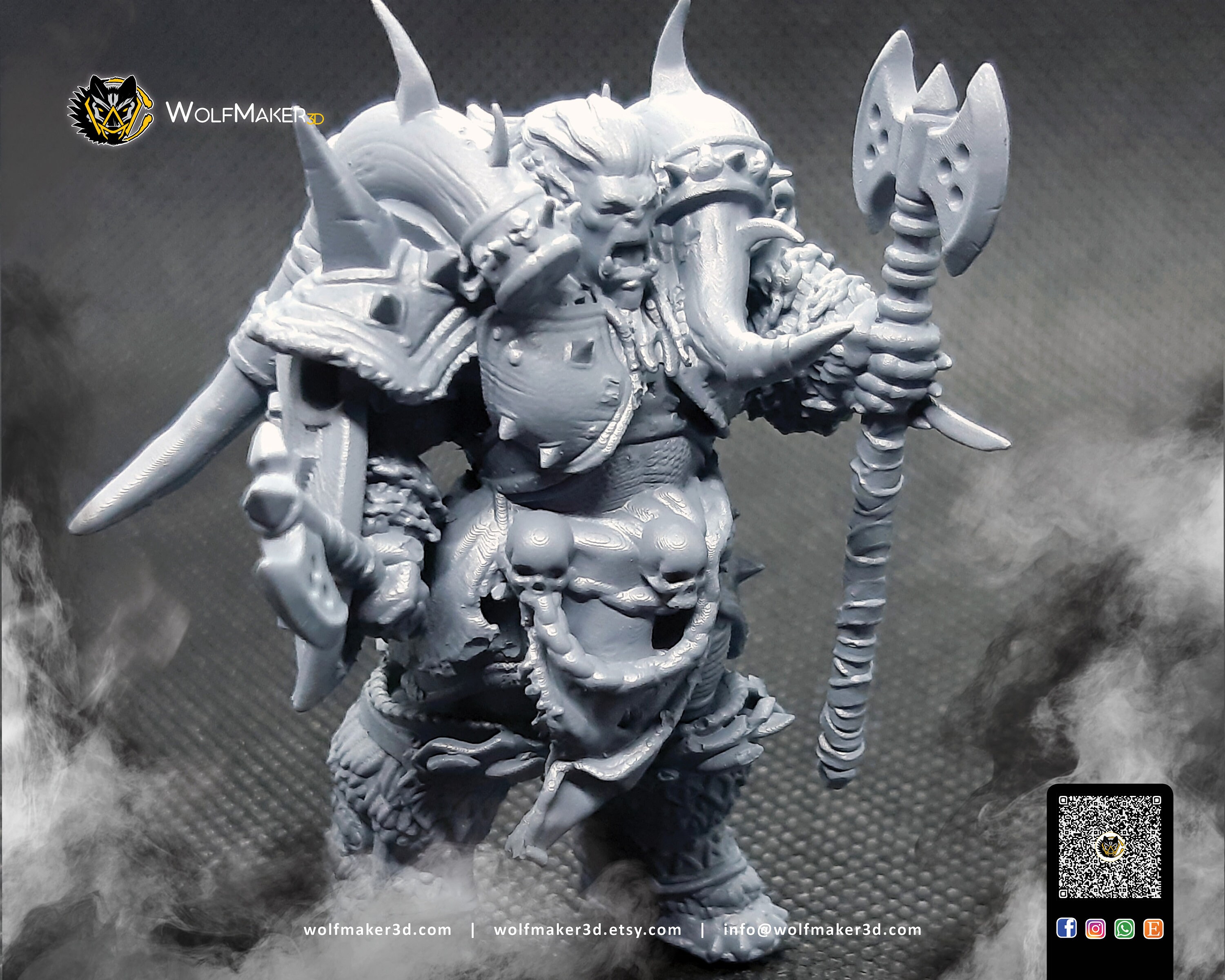 Orc army, berserker orc, orcish, printed figure, orc fantasy, miniature, orc figure, fantasy dnd, dungeons and dragons, mini, orc figurines