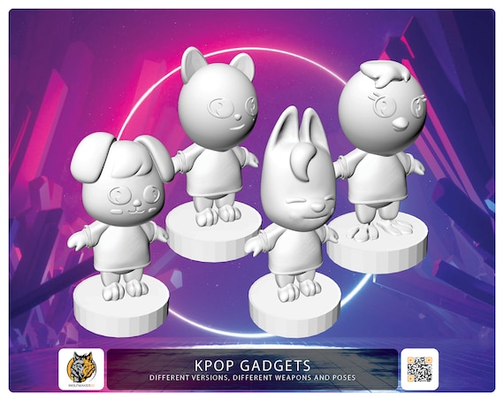 KPOP Fanart Figures, Kpop Idol Funny Gadgets, Unofficial Kpop