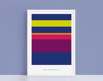 Titane minimalist colour palette print | A4 and A3 alternative movie poster | Polaroid Style