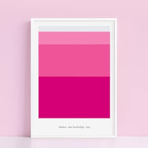 Impresión de paleta de colores minimalista de Clueless / Póster de película alternativo A4 y A3 / Estilo Polaroid