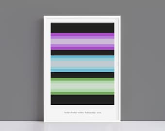 Bodies Bodies Bodies minimalist colour palette print | A4 and A3 alternative movie poster | Polaroid Style