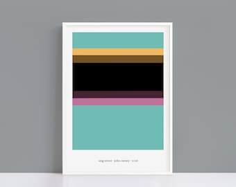 Sing Street minimalist colour palette print | A4 and A3 alternative movie poster | Polaroid Style