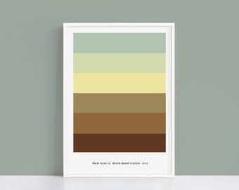 Short Term 12 minimalist colour palette print | A4 and A3 alternative movie poster | Polaroid Style