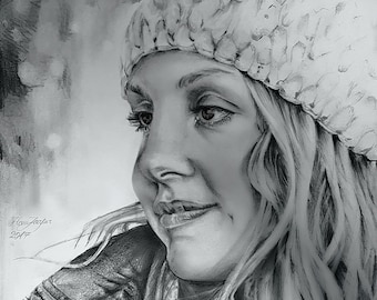 Bleistifte Porträt Zeichnung von Foto / personalisierte Zeichnung Portrait / Custom Portrait / Bleistifte / Original Zeichnung /