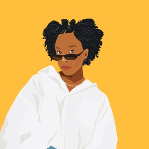 Retratos ilustrados digitales