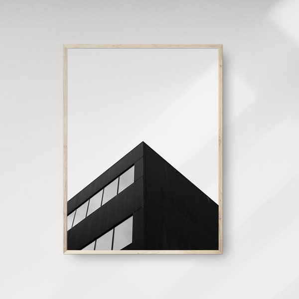 Minimalist Building Photography, Modern Art Print, Architecture Wall Art, Modern Building Print, Minimal Poster, Monochrome Wall Decor