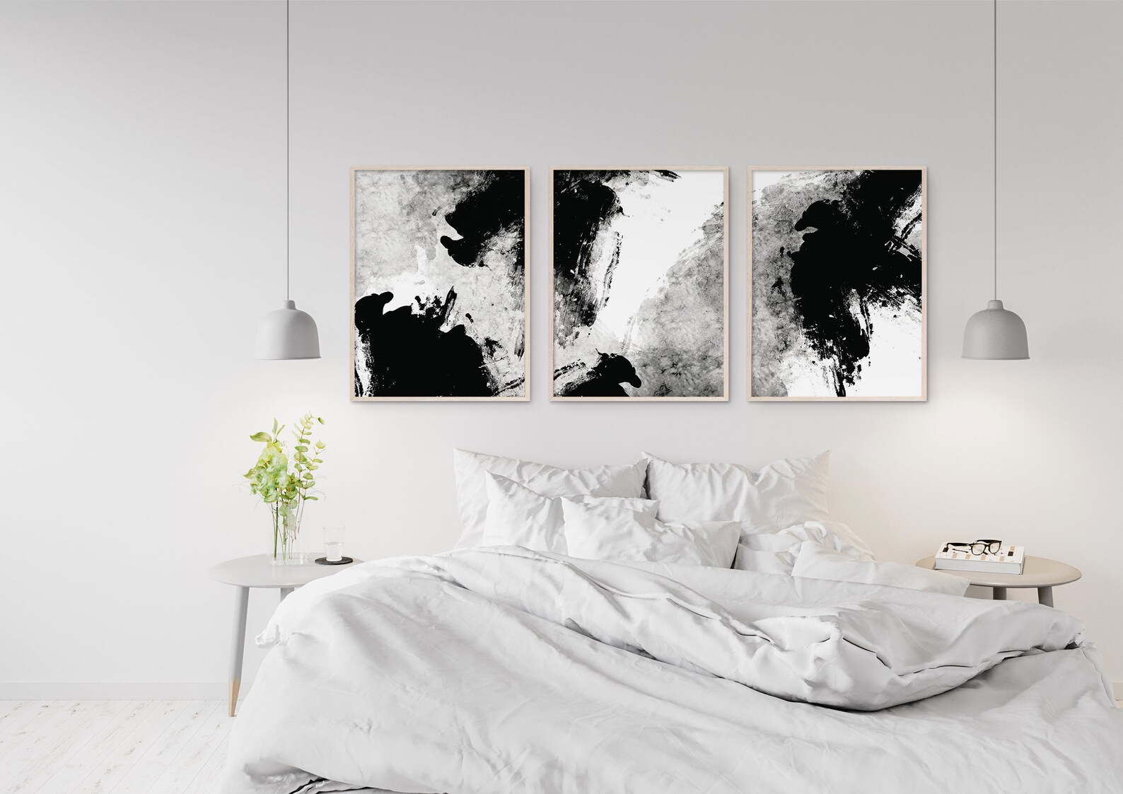 Abstract Ink Spill Wall Art Paint Splashes Print Modern Etsy