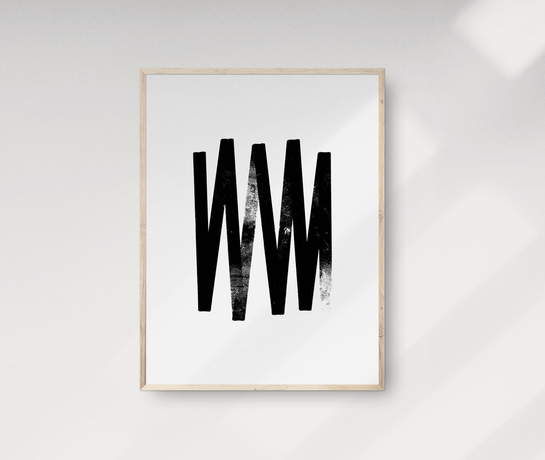 Brush Strokes Wall Art, Paint Brush Strokes Print, Minimalist Poster