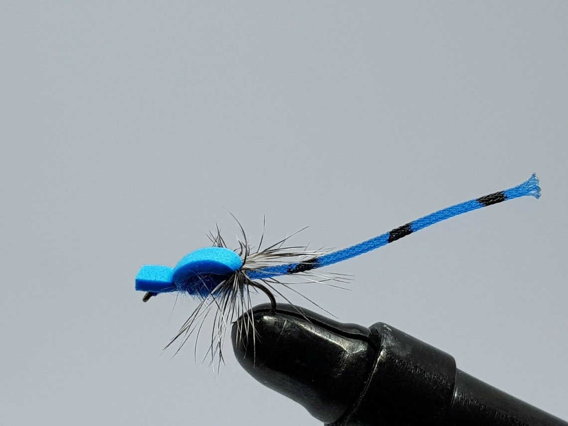 3QTY ADULT DAMSEL BLUE Fly Fishing Flies Etsy UK
