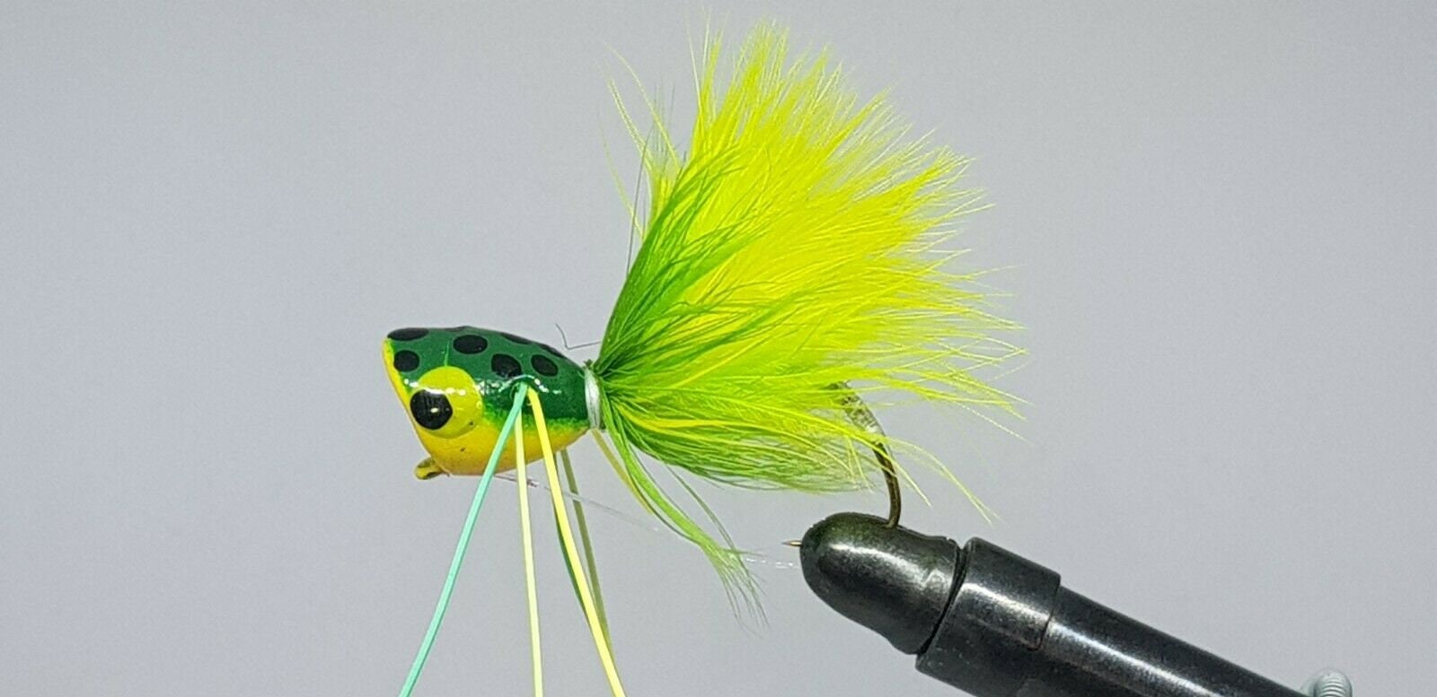 2QTY BASS POPPER FROG Fly Fishing Flies 