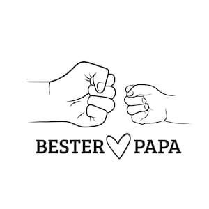 Bester Papa PNG SVG Datei - Download Plotterdatei - svg png Datei - Geschenkidee Gift idea - Vatertag Liebe Familie