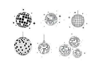 Disco Ball Bundle - Disco Ball Bundle SVG - SVG Download File - Plotter File - Plotter Cricut - 70s - Plotter File