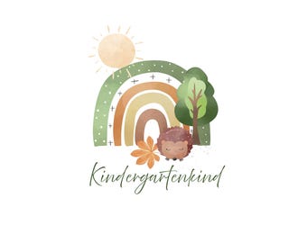 Kindergarten child rainbow PNG SVG file - Download plotter file - Plotter File - Kindergarten Preschool School Daycare