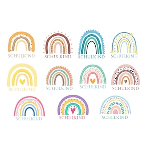 Schulkind Regenbogen Bundle PNG SVG Datei - Download Plotterdatei - svg png Datei - Geschenkidee Gift idea - Kindergarten Vorschule Schule