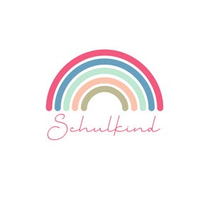 File PNG SVG con arcobaleno per bambini in età scolare - Scarica file plotter - File plotter - Idea regalo - Arcobaleno per bambini in età prescolare