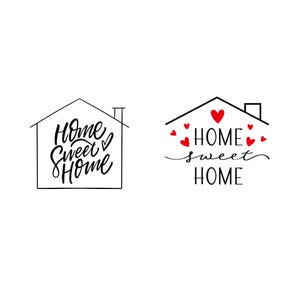 Pacchetto Home Sweet Home - Home - File PNG SVG - Scarica file plotter - File plotter - Family Love Love