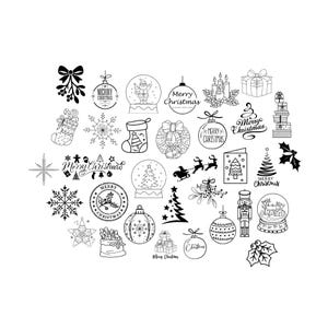 Christmas Christmas Bundle PNG SVG File - Download Plotter File - Christmas Christmas Xmas Winter Snow Santa