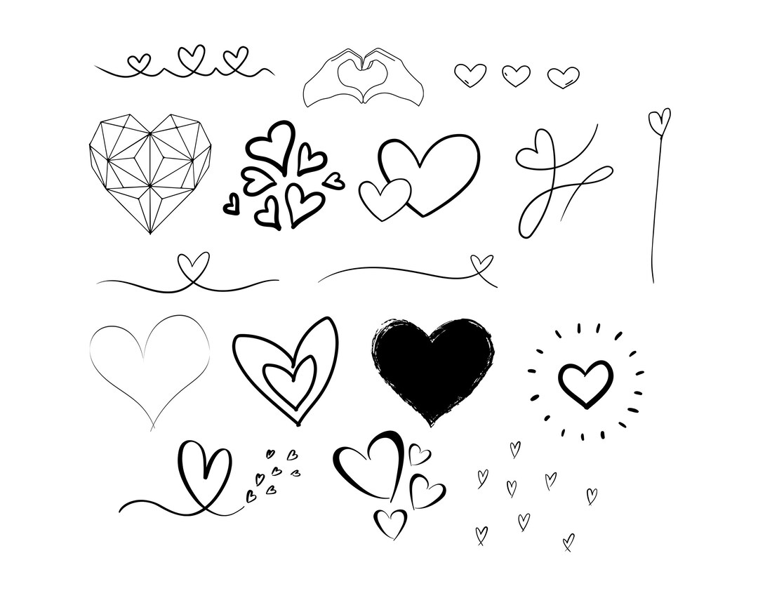 Heart Bundle - SVG Download File - Plotter File - Plotter Cricut - Love ...