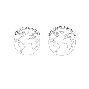 Globetrotter Bundle PNG SVG File - Download Plotter File - Adventure Travel World Camper Mountains