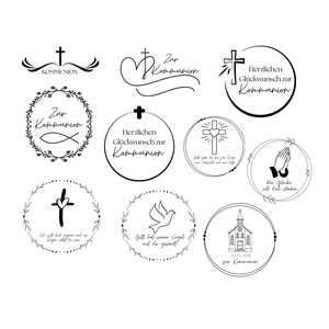 Archivo PNG SVG de paquete de comunión - Descargar archivo de trazador - Cruz bíblica de Church Fish Christian Cricut Versículos bíblicos en alemán