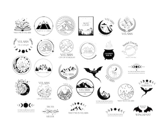 30 Velaris Acotar Bundle - The Realm of Seven Kingdoms - SVG Download File - Plotter File - Crafting - Velaris City of Starlight Mountain