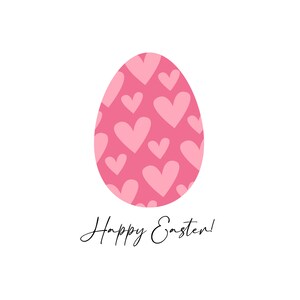 Joyeuses Pâques : Œuf de Pâques avec cœur – Téléchargement de fichiers SVG – Traçage – Cricut – Œuf de Pâques