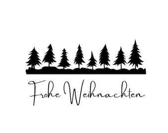Merry Christmas Christmas Tree SVG - SVG Download File - Plotter File - Christmas Christmas Xmas - Forest