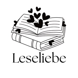 Leseliebe mir Herzchen PNG SVG Datei - Download Plotterdatei - Plotter File - Leseliebe Bücherwurm Buch Book Lover