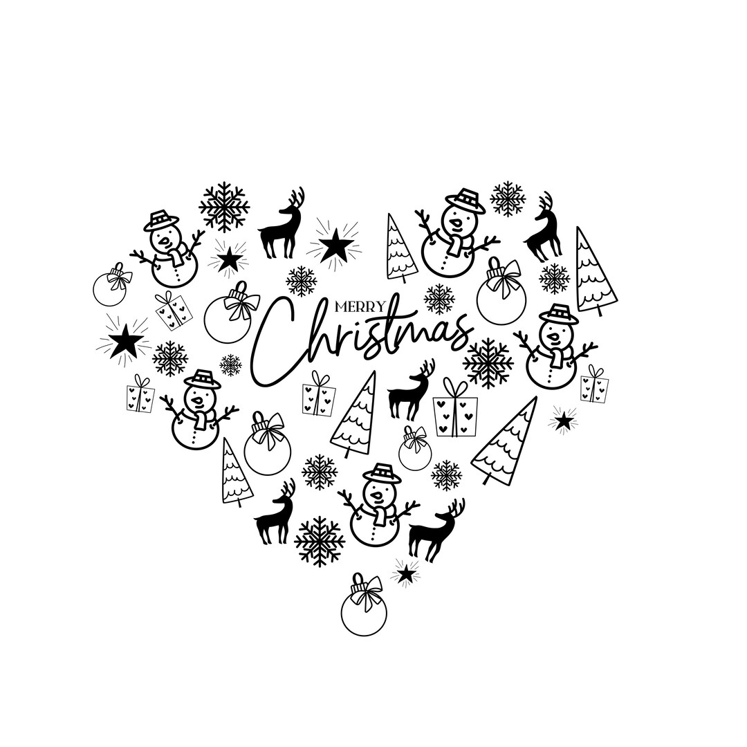 Christmas Heart Heart Christmas Tree Christmas Tree Christmas SVG