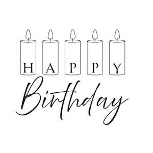 Candele di buon compleanno PNG SVG File - Scarica file plotter - File plotter - Candele di compleanno Festa di compleanno Candele di compleanno