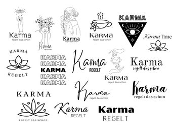 Karma Bundle - SVG Download File - Plotter - Plotter - Cricut - Plotter File