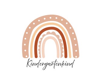 Kindergarten child rainbow PNG SVG file - Download plotter file - Plotter File - Kindergarten Preschool School Daycare