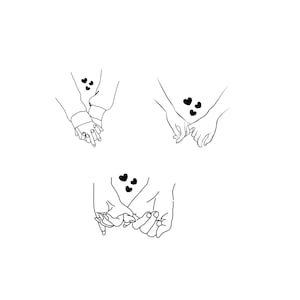 Coppia che si tiene per mano file PNG SVG - Scarica file plotter - File plotter - Family Love Family Partner
