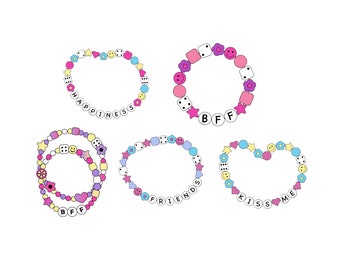 Friendship Bracelets Bundle - Friends Friendship Bracelet SVG - SVG Download File - Friendship Bracelets