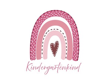 Kindergarten child rainbow PNG SVG file - Download plotter file - Plotter File - Kindergarten Preschool School Daycare