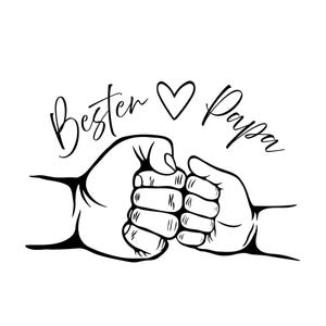 Bester Papa PNG SVG Datei - Download Plotterdatei - svg png Datei - Geschenkidee Gift idea - Vatertag Liebe Familie