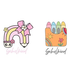 小学生向けレインボーバンドル PNG SVG ファイル - プロッターファイルのダウンロード - svg png ファイル - ギフトアイデア - 幼稚園・保育園