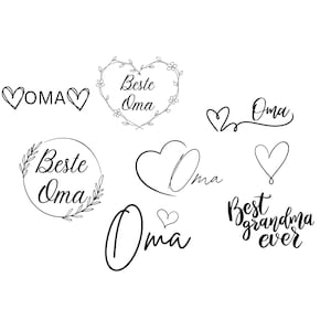 Pacchetto nonna - File di download SVG - File plotter - Artigianato - Plotter Cricut
