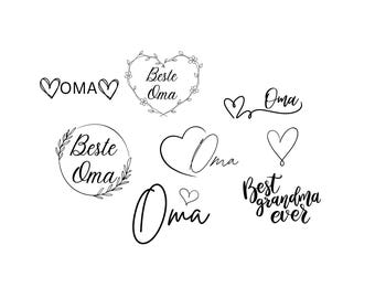 Grandma Bundle - SVG Download File - Plotter File - Crafts - Plotter Cricut