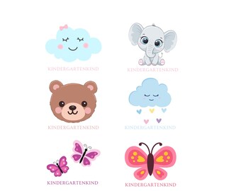 Kindergarten child bundle PNG SVG file - Download plotter file - Plotter file - Kindergarten preschool school