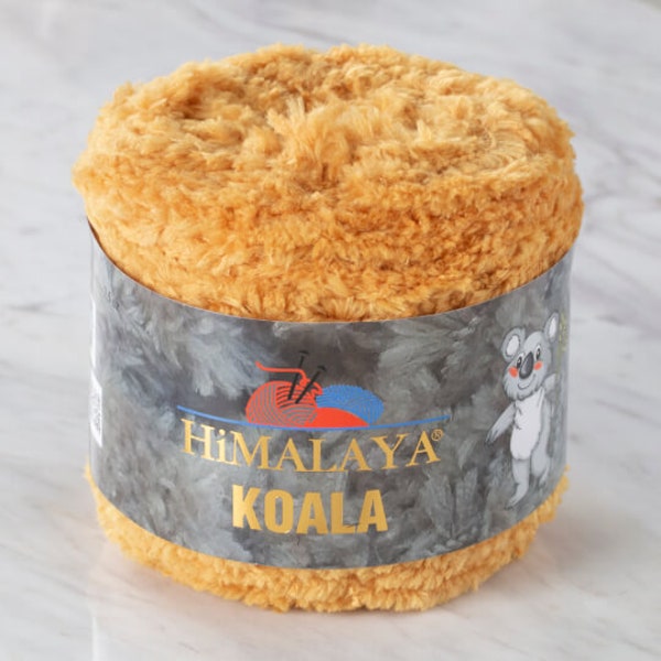 Himalaya koala faux fur yarn, 1 roll knitting craft polyester fuzzy fur yarn for sweater   Shawl Scarf Hats . Etc