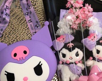 Kuromi Flower Bouquet & Umhängetasche