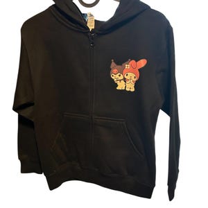 My Melody & Kuromi Zip Long Sleeve Hoodie