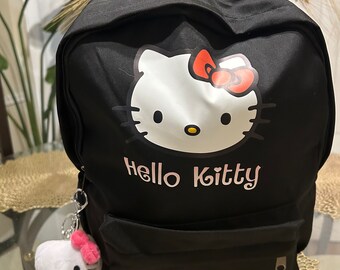 バックパック・リュック [JOSEPH&STACEY] Haze String Backpack Hello Kitty Black JOSEPH&STACEY】Haze String Backpack Hello Kitty 韓国発