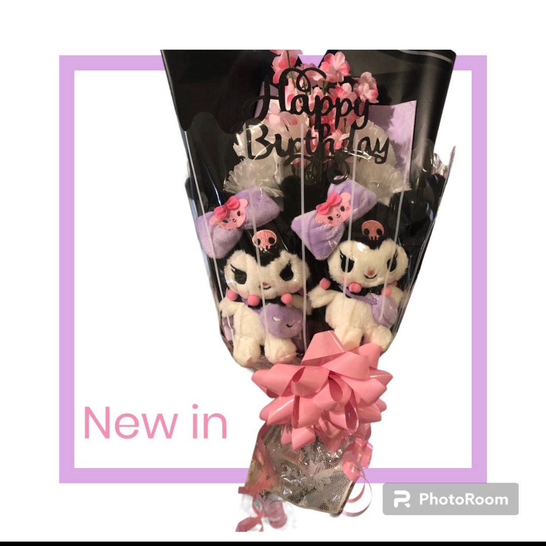Happy Birthday Kuromi Flower Bouquet Etsy