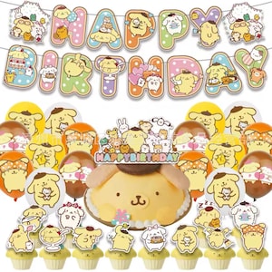42pc PomPom Purin  Birthday decorations