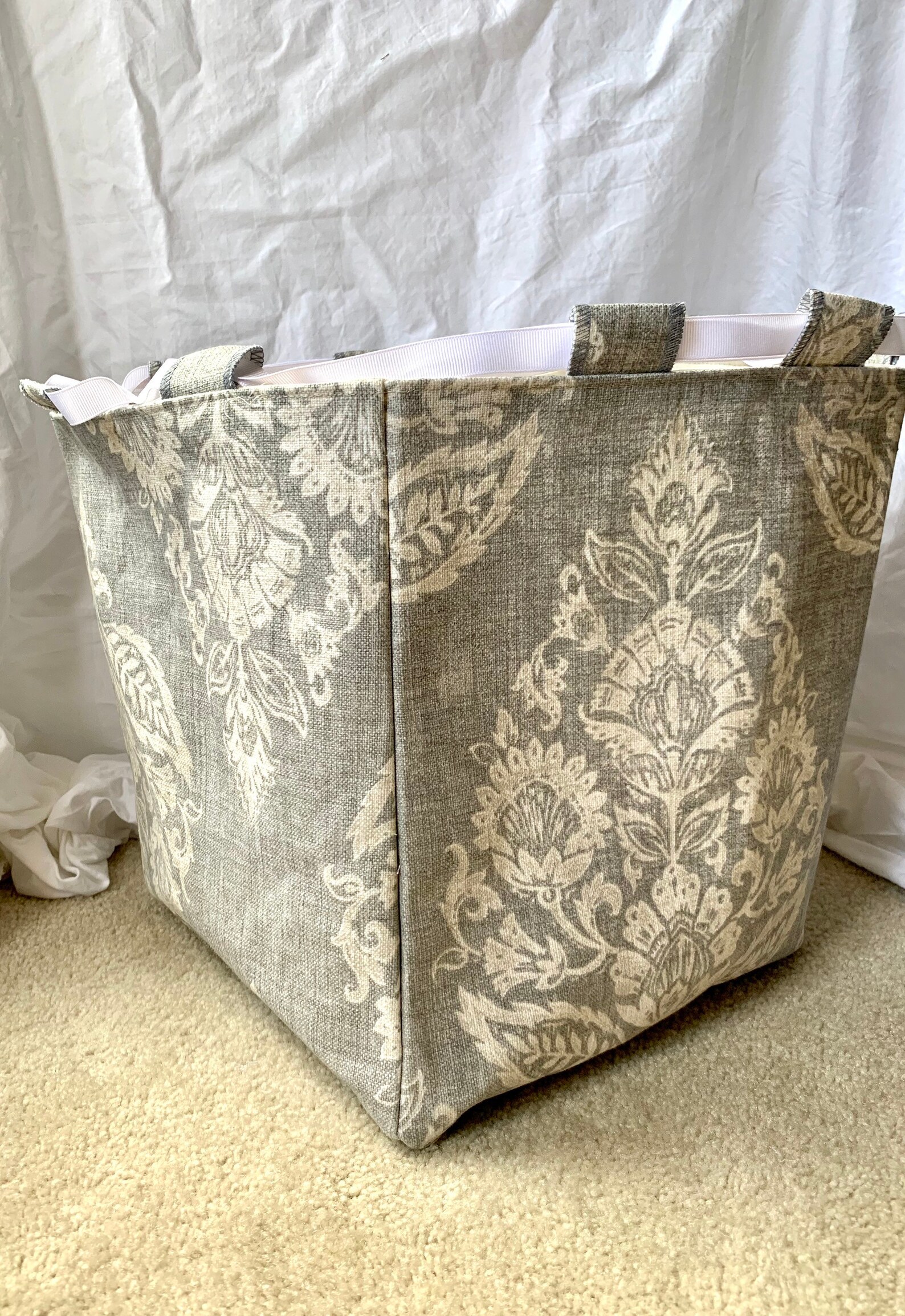 Sweater Sized Project Bag Knitting or Crochet Drawstring Etsy