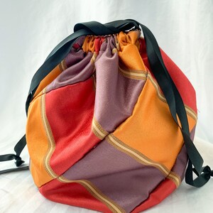 Drawstring Project Bag Kuru Kuru Kinchakun Project Bag for Knitting or Crochet