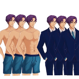Personagem Sprite de romance visual personalizado