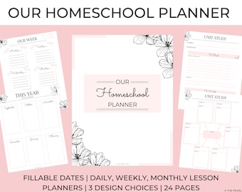 Our Homeschool Planner | Printable | 3 Designs